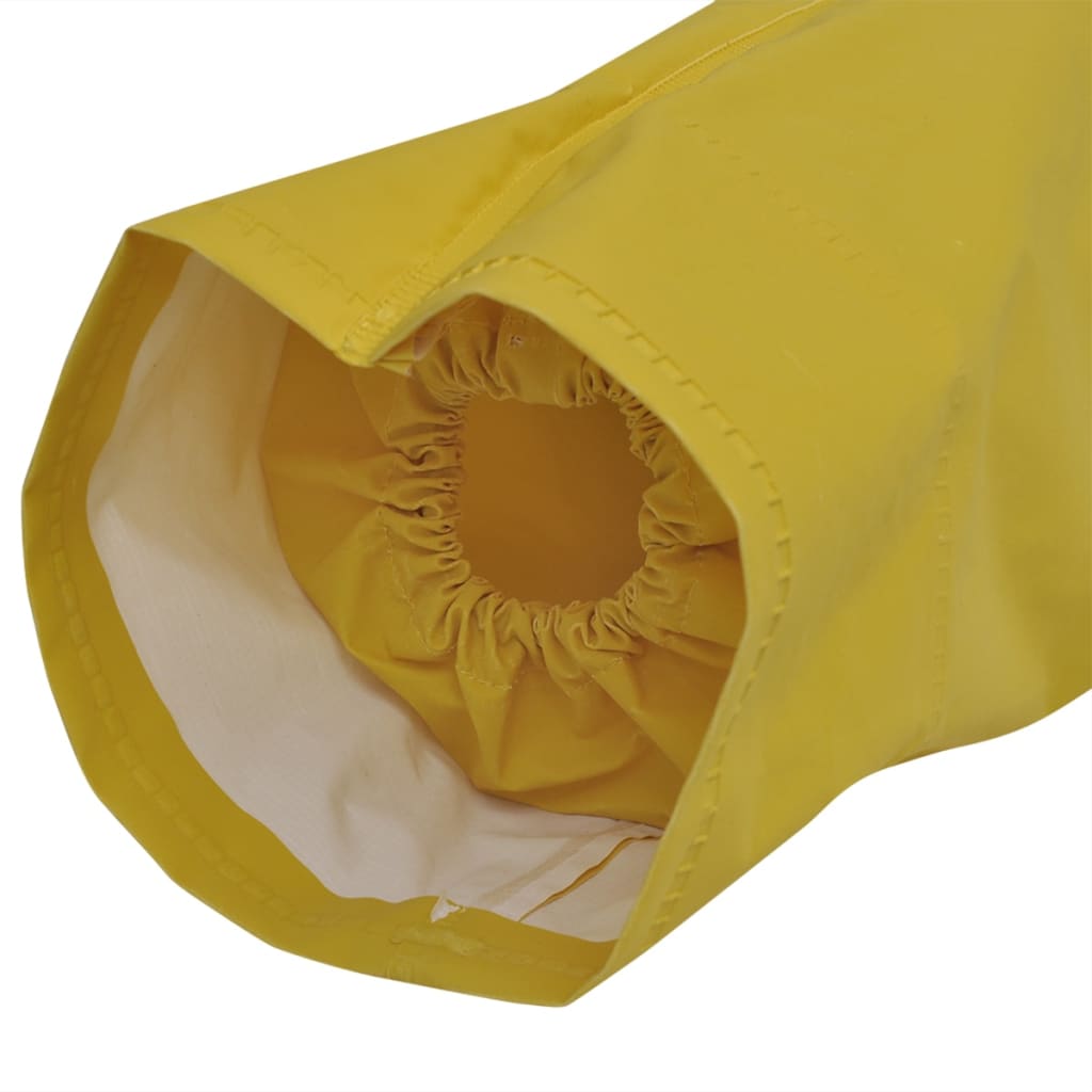 Fato de chuva resistente e impermeável + capuz, 2 pcs, XL