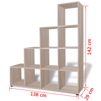 Estante escada/prateleira 142 cm cor carvalho