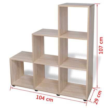 Estante escada/prateleira 107 cm cor carvalho