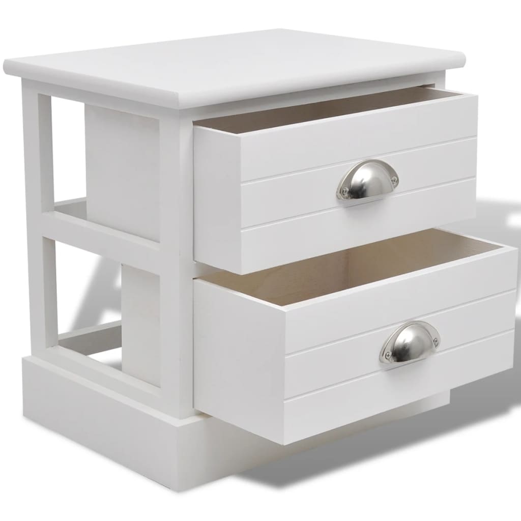 Mesa de cabeceira estilo francês branco