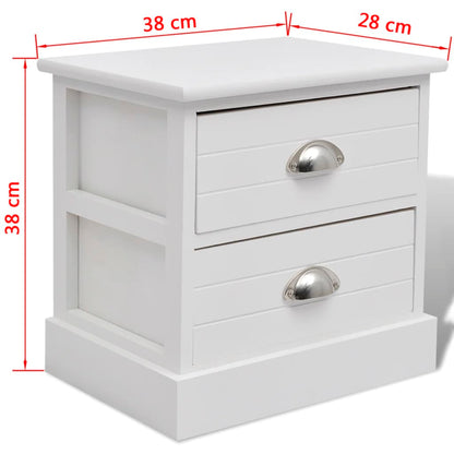 Mesa de cabeceira estilo francês branco