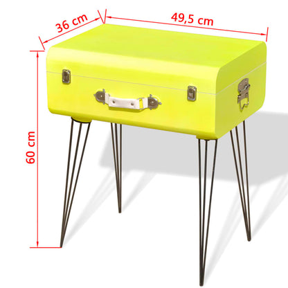 Móvel de apoio 49,5x36x60 cm, amarelo