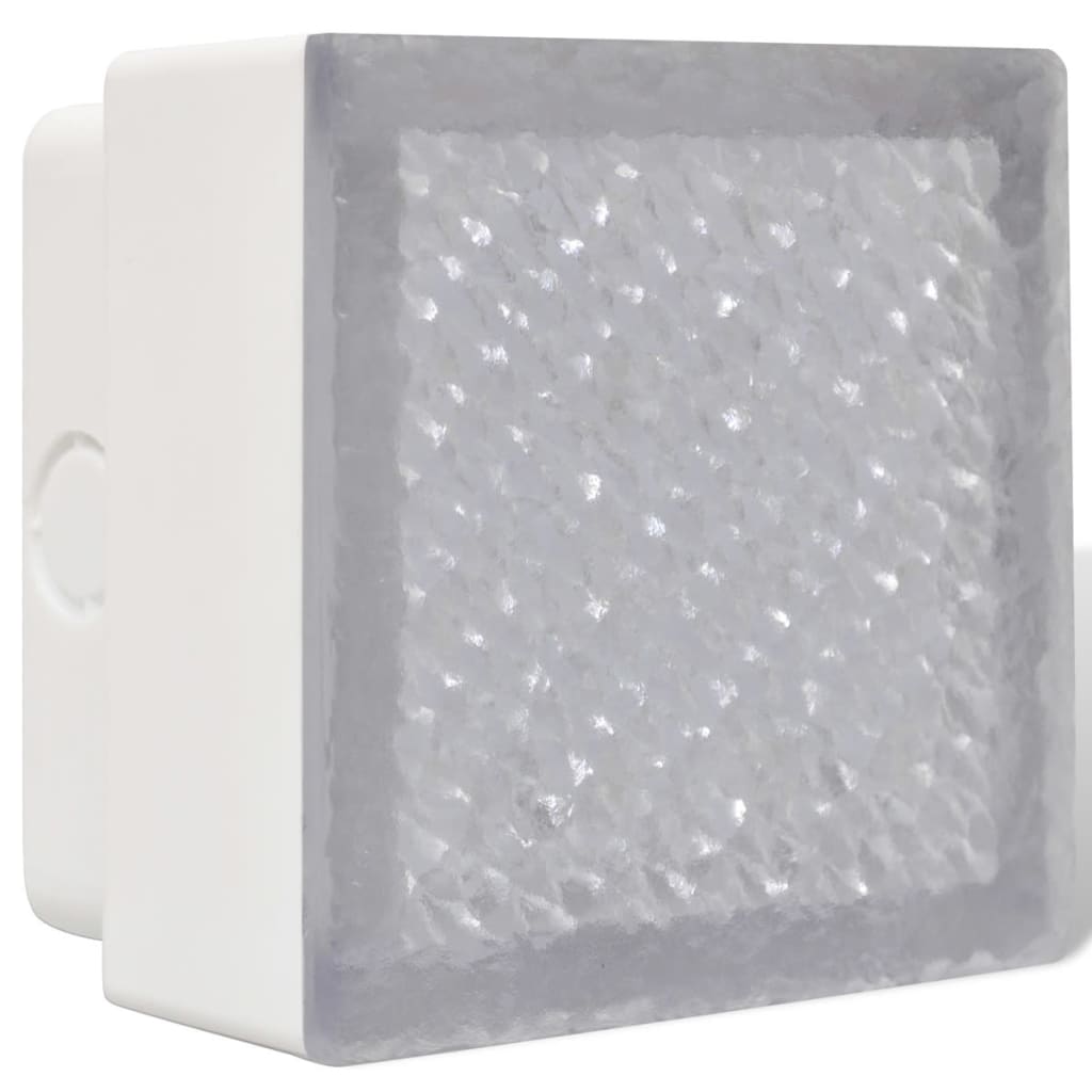 Luzes LED de encastrar no chão 12 pcs 100x100x68 mm