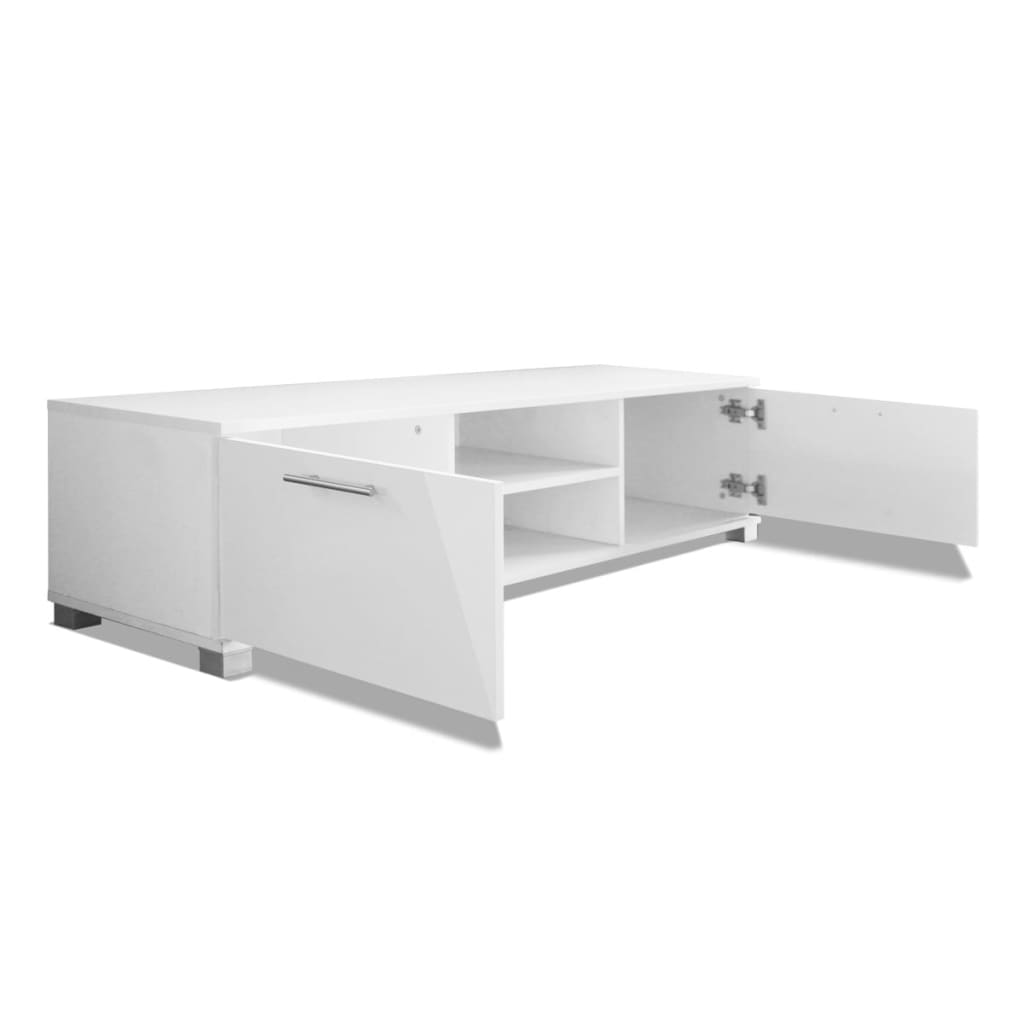 Móvel de TV Arcos de 120 cm - Branco Brilhante - Design Moderno