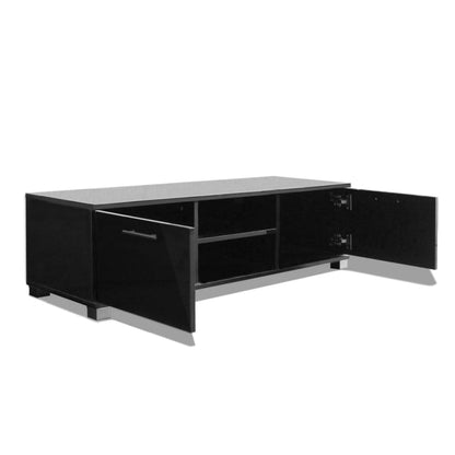 Móvel de TV Arcos de 120 cm - Preto Brilhante - Design Moderno