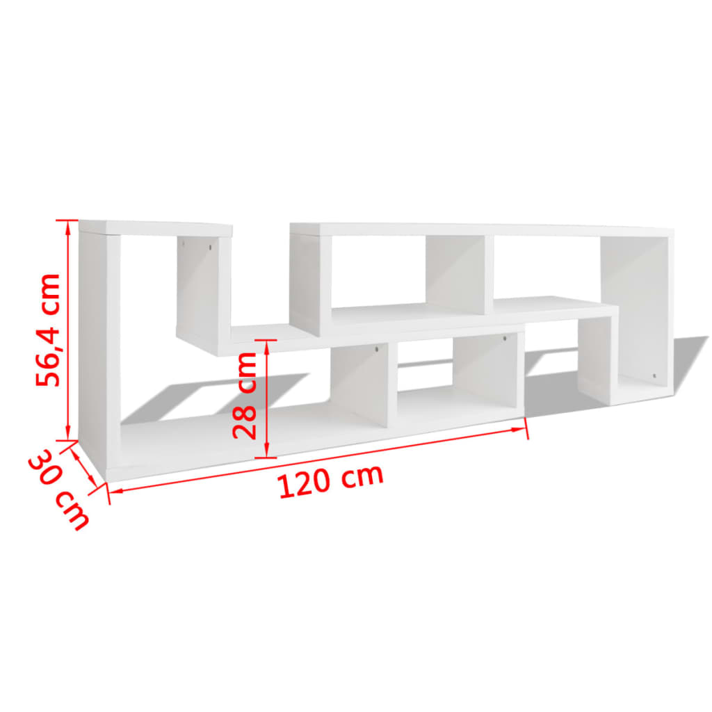 Móvel de TV duplo em forma de "L" branco