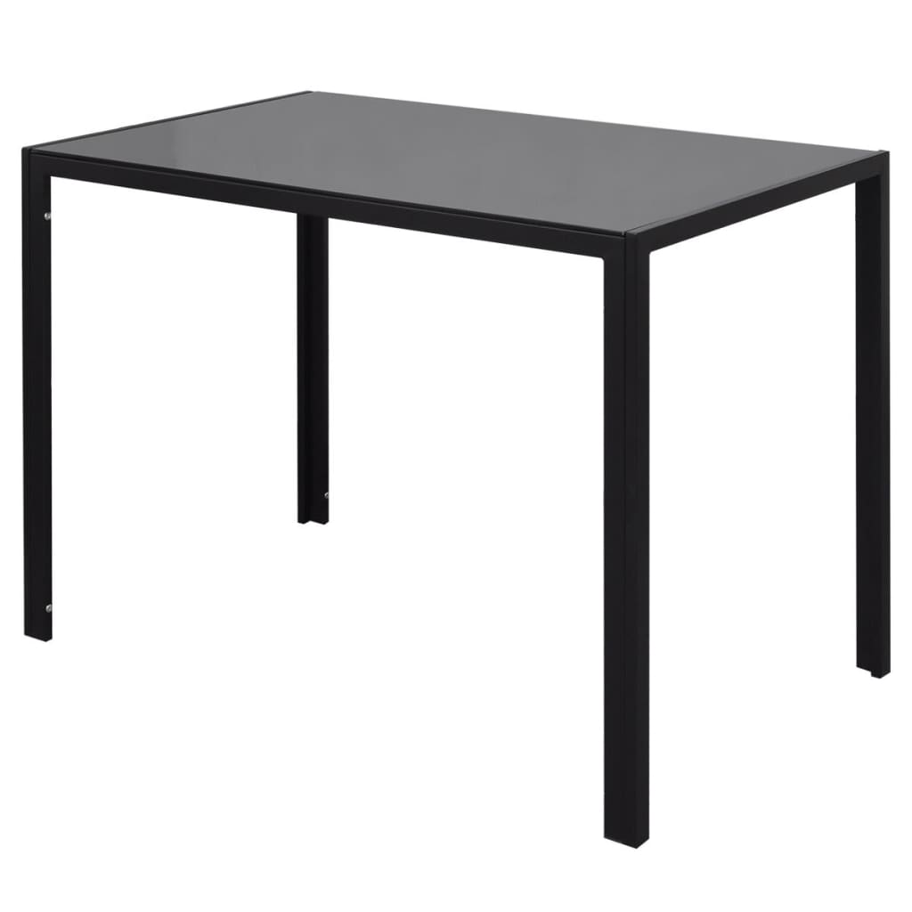 Conjunto mesa de jantar 7 pcs preto