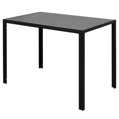 Conjunto mesa de jantar 7 pcs preto