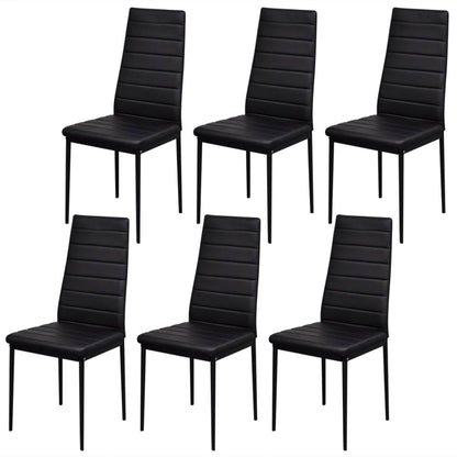 Conjunto mesa de jantar 7 pcs preto