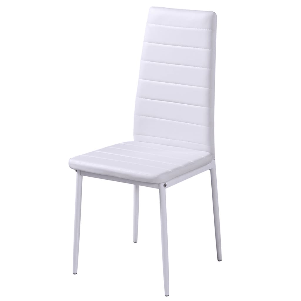 Conjunto de Jantar Nordik com 4 Cadeiras e 1 Mesa - Branco - Design Moderno