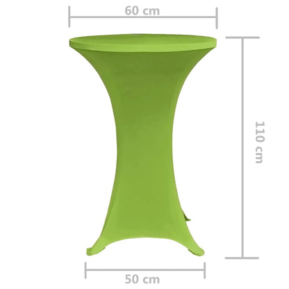 Capa extensível para mesa 2 pcs 60 cm verde