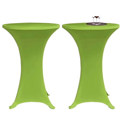 Capa extensível para mesa 2 pcs 60 cm verde