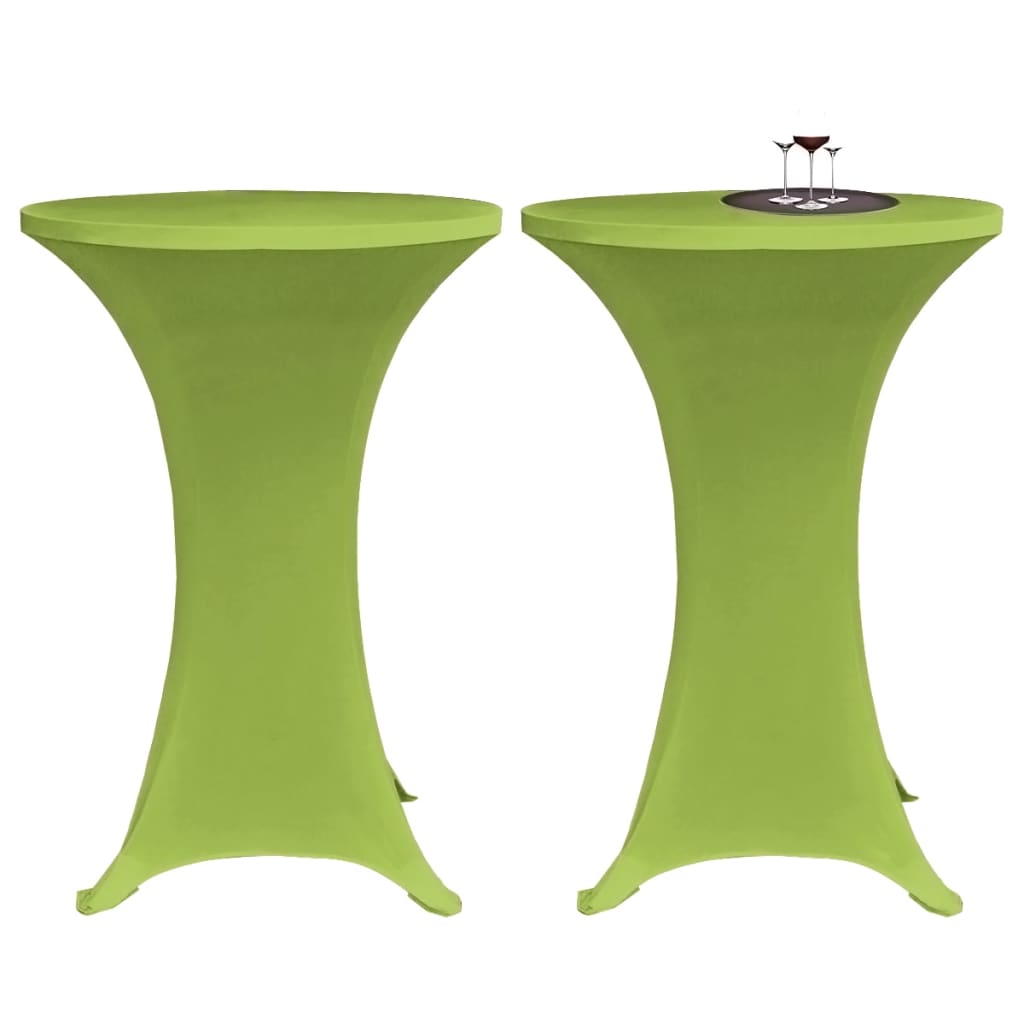 Capa extensível para mesa 2 pcs 80 cm verde