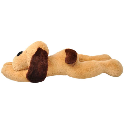 Cão de peluche 80 cm castanho