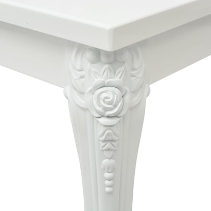 Mesa de centro 115x65x42 cm branco brilhante