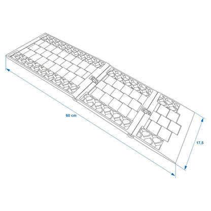 ProPlus Tapetes/plataformas de tração dobráveis 2 pcs 360835