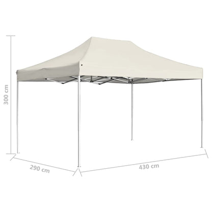 Tenda dobrável profissional para festas alumínio 4,5x3m creme