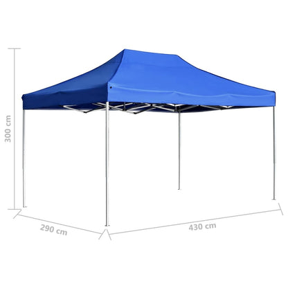 Tenda dobrável profissional para festas alumínio 4,5x3m azul