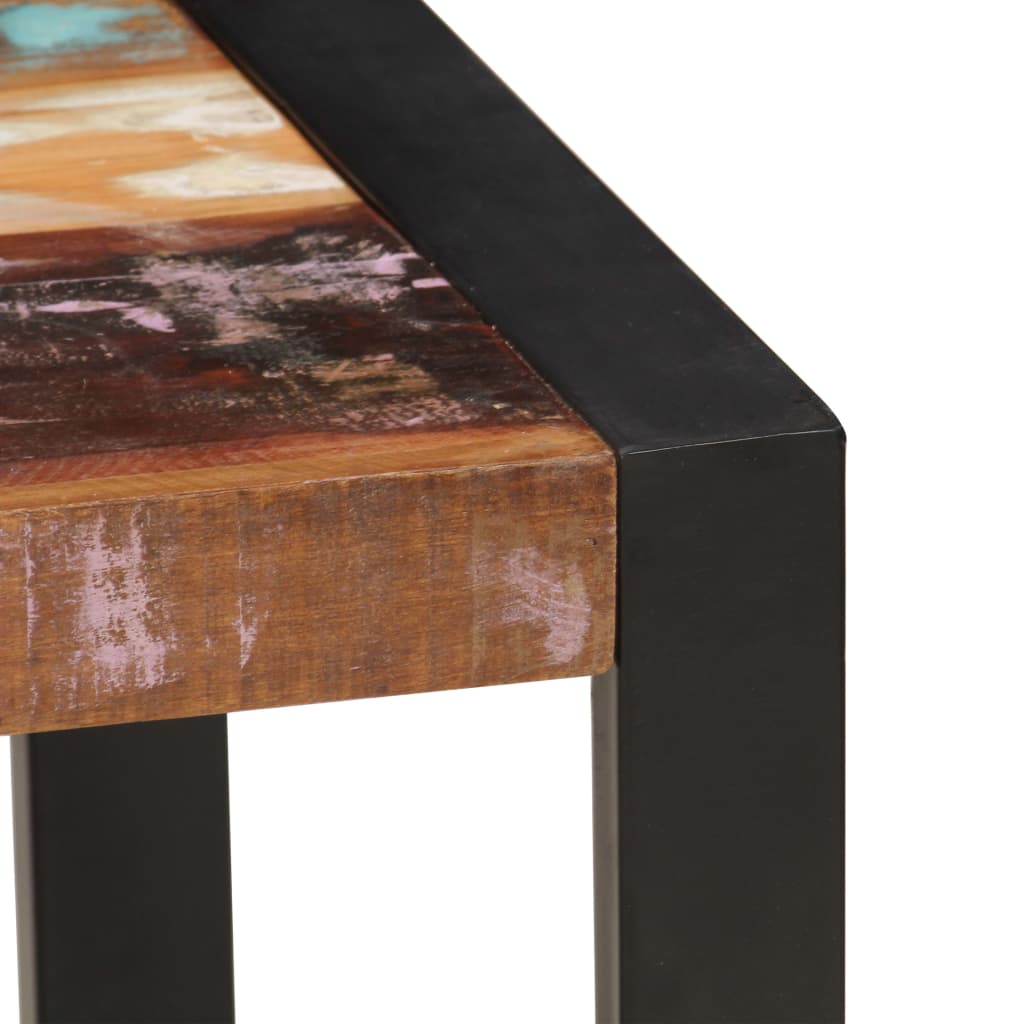 Mesa de centro 120x60x40 cm madeira recuperada maciça