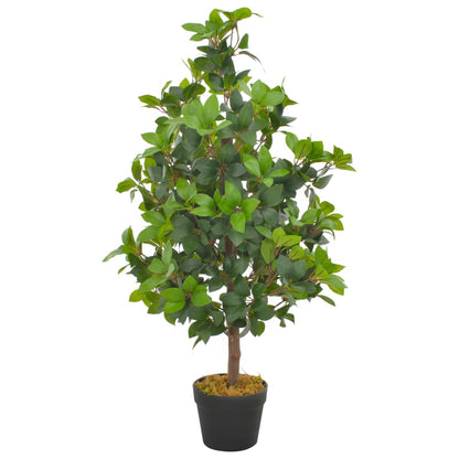 Planta loureiro artificial com vaso 90 cm verde