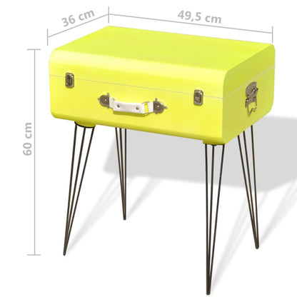 Mesas de cabeceira 2 pcs 49,5x36x60 cm amarelo