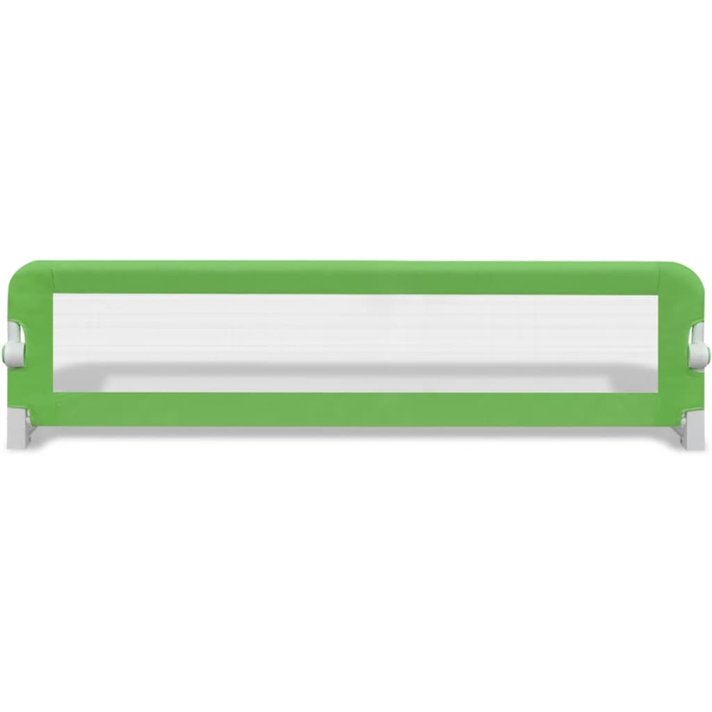 Barra de segurança para cama de criança 2 pcs 150x42 cm verde