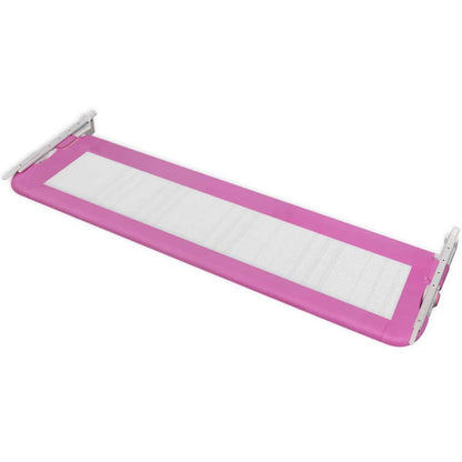 Barra de segurança para cama de criança 2 pcs 150x42 cm rosa