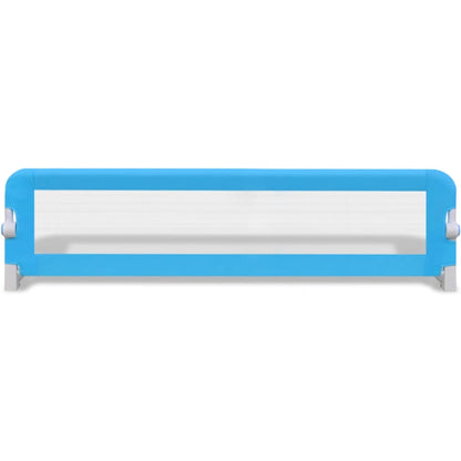 Barra de segurança para cama de criança 2 pcs 150x42 cm azul