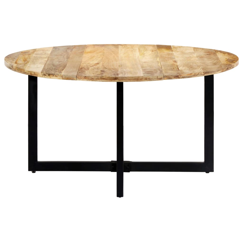 Mesa de jantar 150x73 cm madeira de mangueira maciça