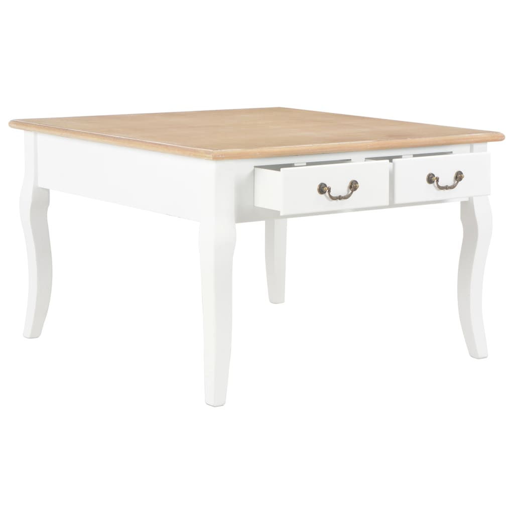 Mesa de centro 80x80x50 cm madeira branco