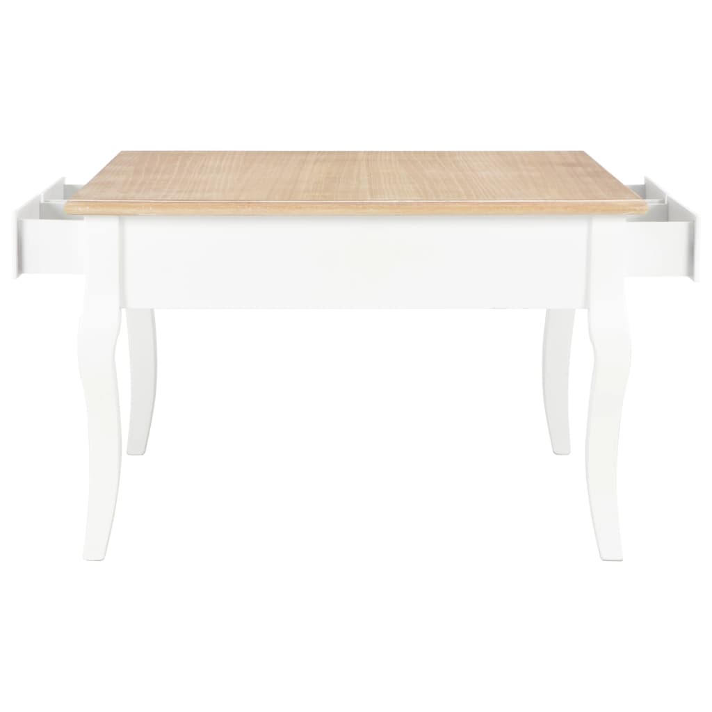 Mesa de centro 80x80x50 cm madeira branco