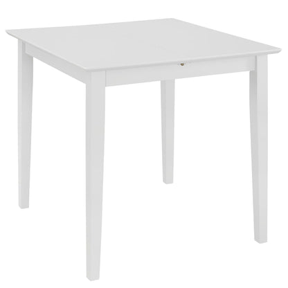 Mesa de jantar extensível (80-120)x80x74 cm MDF branco