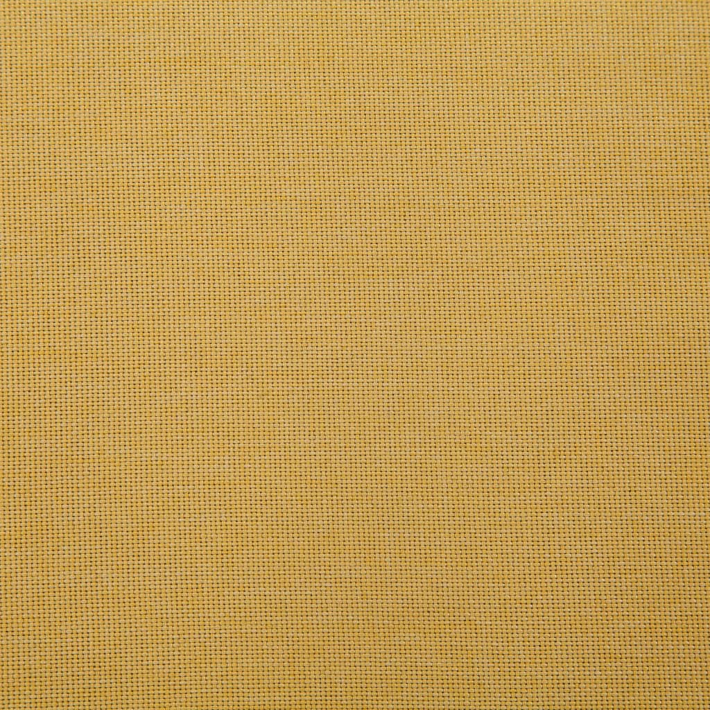 Banco c/ compartimento de arrumação 116 cm poliéster amarelo