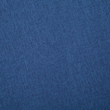 Sofá Valença de 2 Lugares - Em Tecido - Cor Azul - 200x82x75 cm - Estrutura em Madeira e Pés em Ferro com um Acabamento Decorativo de Madeira - Design Moderno