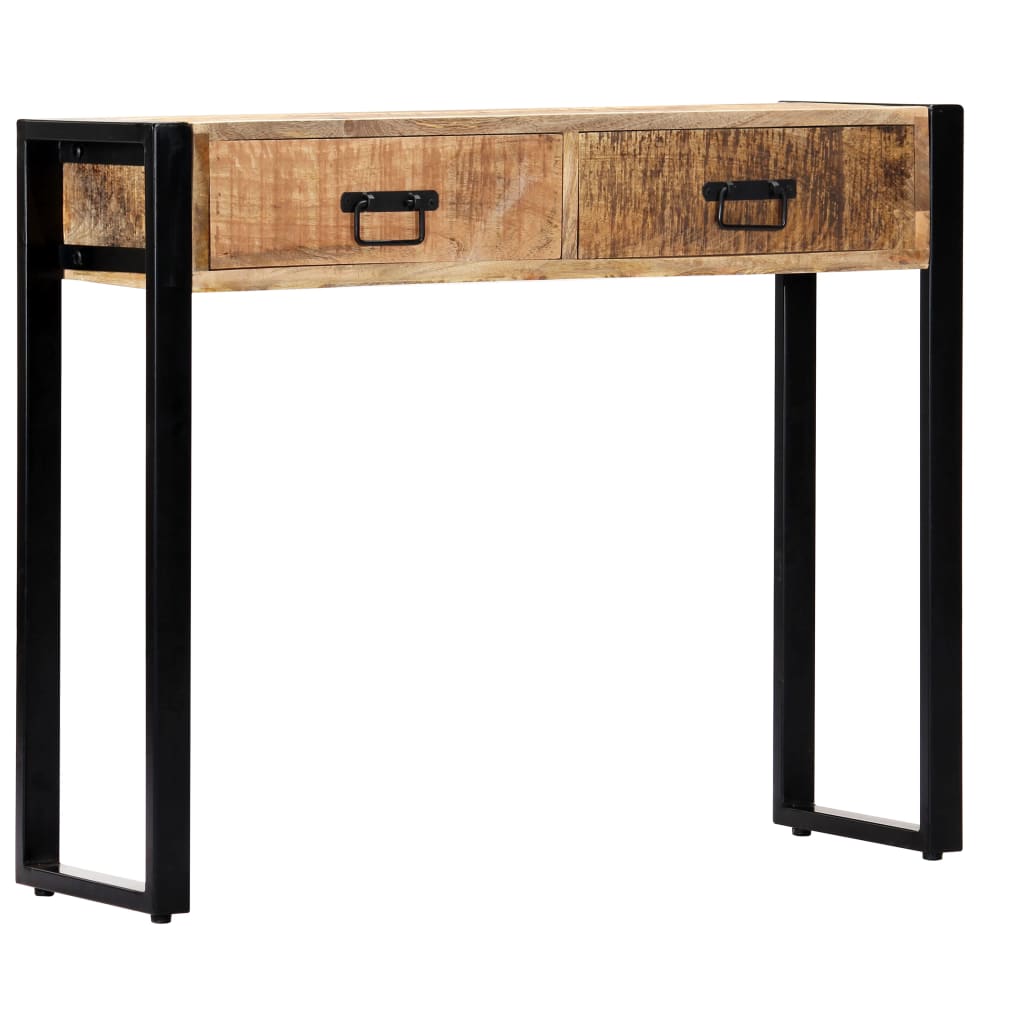 Mesa consola 90x30x75 cm madeira de mangueira maciça