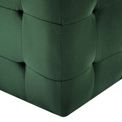 Mesas de cabeceira 2 pcs 30x30x30 cm veludo verde