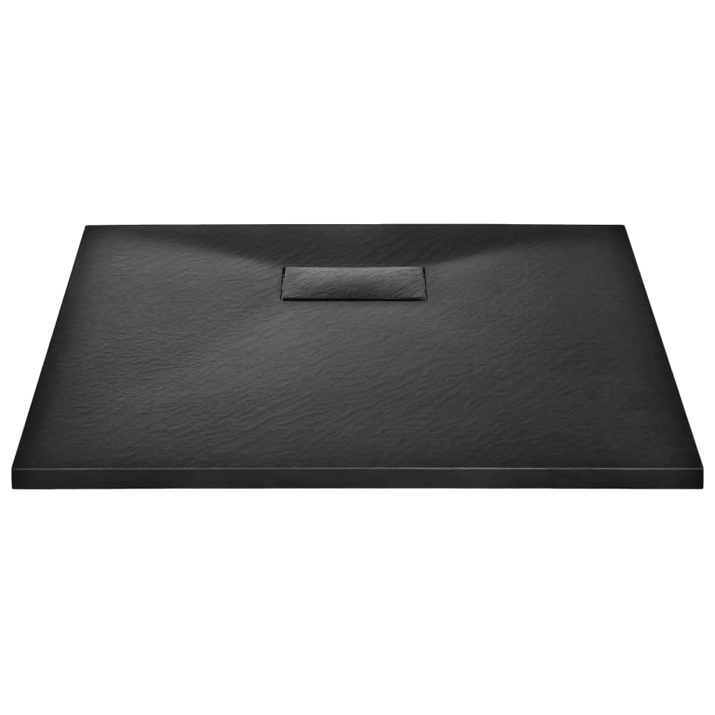 Base de Chuveiro SMC - Preto - 80x80 cm