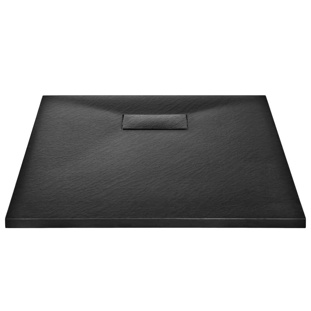 Base de Chuveiro SMC - Preto - 90x70 cm