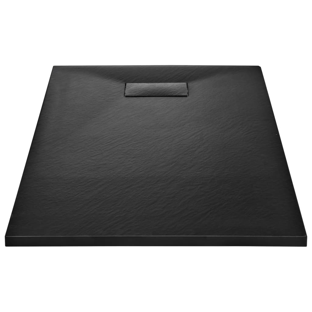 Base de Chuveiro SMC - Preto - 120x70 cm