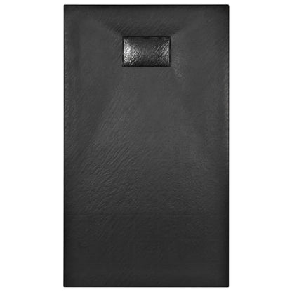 Base de Chuveiro SMC - Preto - 120x70 cm