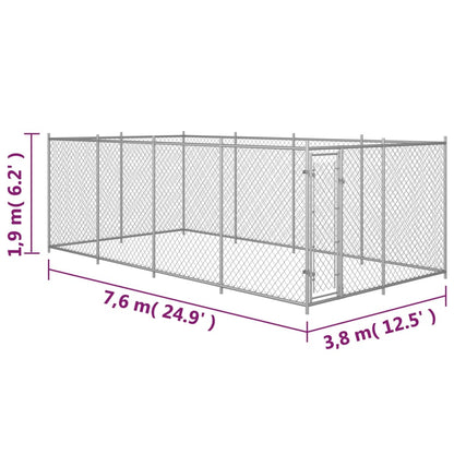 Canil de exterior 8x4x2 m