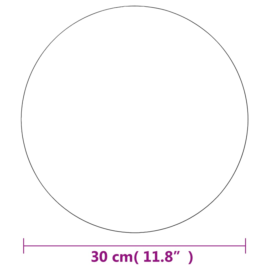 Espelho sem moldura redondo 30 cm vidro