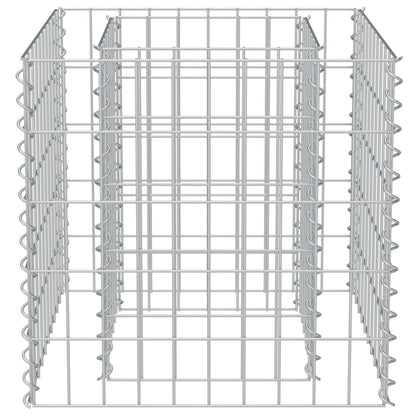 Canteiro elevado/cesto gabião 50x50x50 cm aço galvanizado