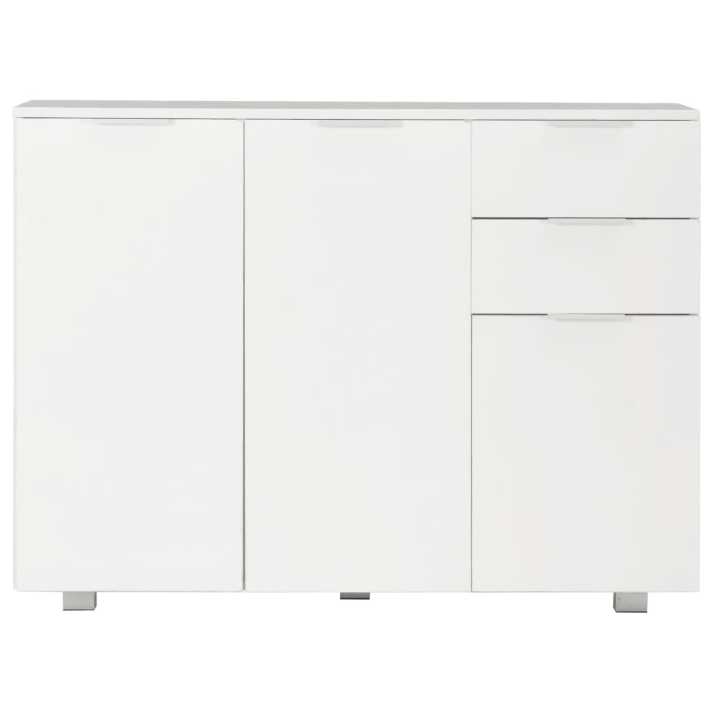 Aparador Saro de 107 cm - Branco Brilhante - Design Moderno