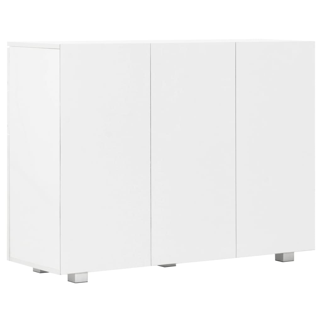 Aparador Saro de 107 cm - Branco Brilhante - Design Moderno