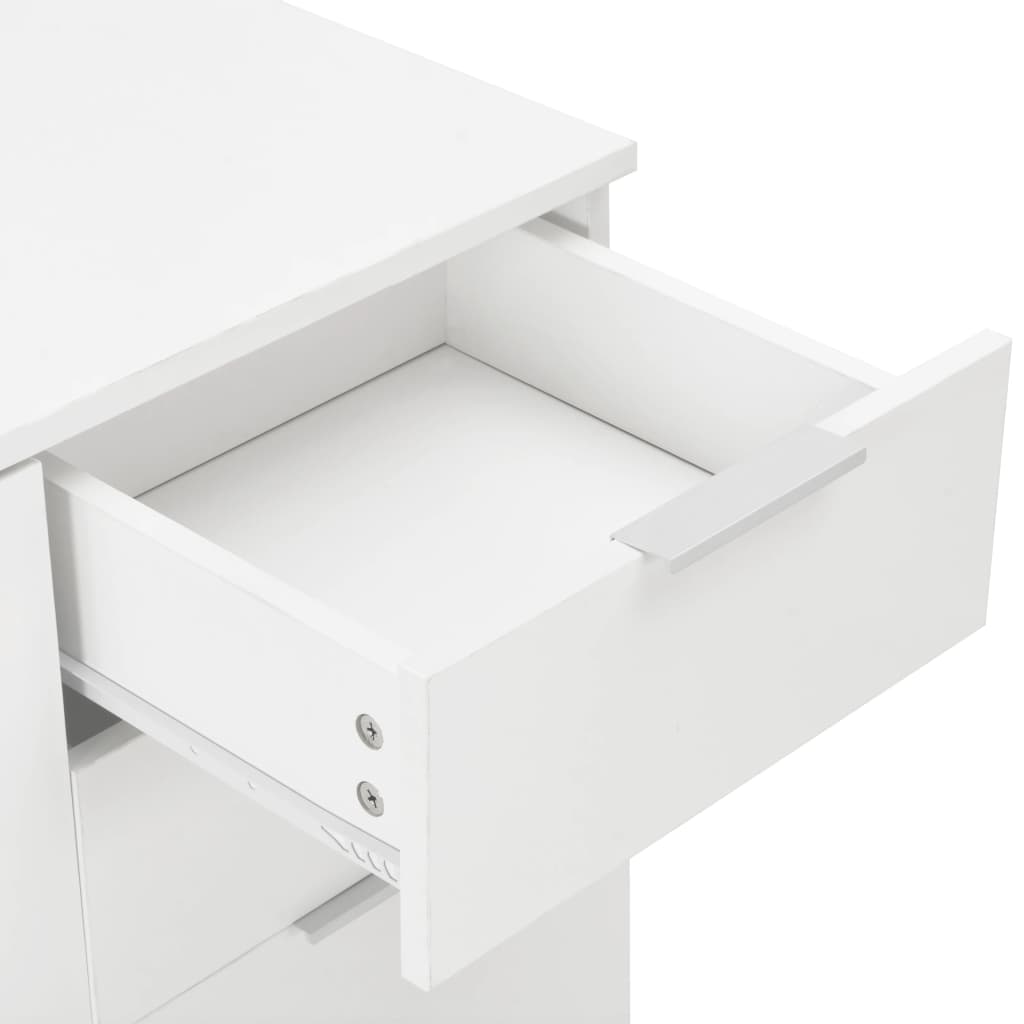 Aparador Saro de 107 cm - Branco Brilhante - Design Moderno