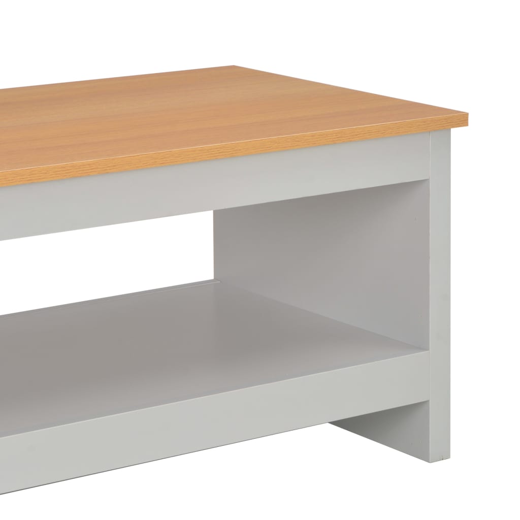 Mesa de centro 105x47x42 cm cinzento