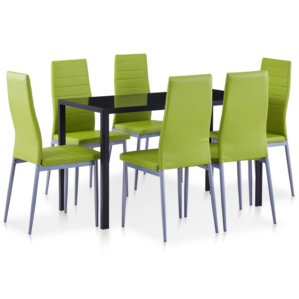 Conjunto de jantar 7 pcs verde