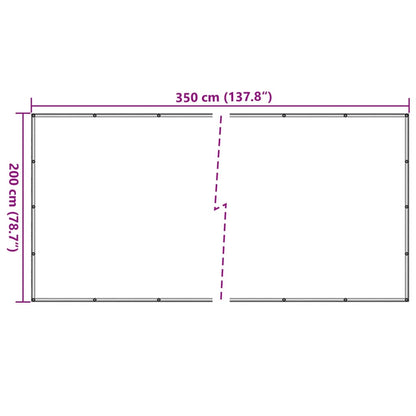 Rede de reboque PEAD 2x3,5 m preto