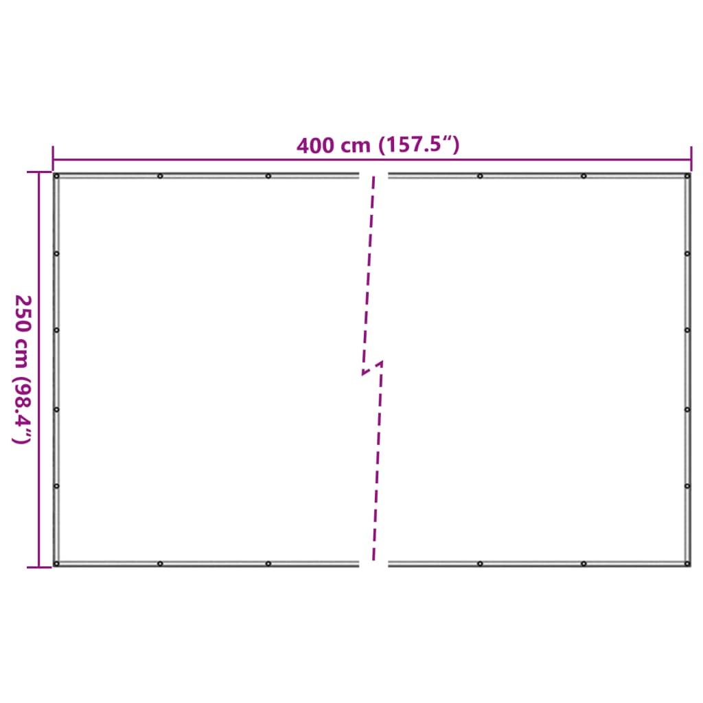 Rede de reboque PEAD 2,5x4 m preto